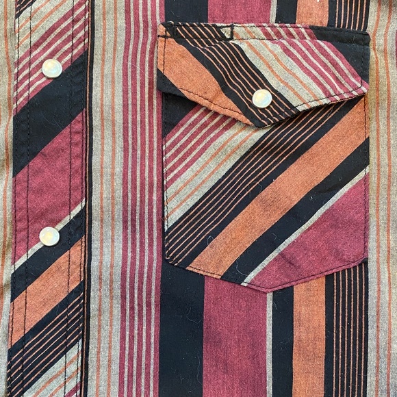 Rustler Striped Button-Up Shirt - Picture 3 of 4